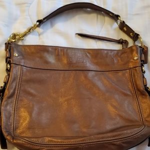 Authentic Coach Metallic Hobo
